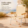 JugaToys Chaise de plage aluminium fixe arena avec poignées de transport
