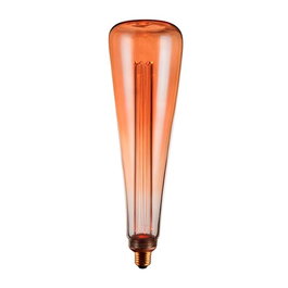 Fbright ST94 Ampoule LED Décorative Conique E27 4W 200lm 1800K Lumière Chaude Vintage Ø94x303mm, Cristal Doré