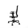 PIQUERAS Y CRESPO Chaise Mardos Synchrone Tissu Blanc et Maille Noir