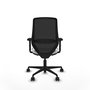 PIQUERAS Y CRESPO Chaise Mardos Synchrone Tissu Blanc et Maille Noir