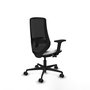PIQUERAS Y CRESPO Chaise Mardos Synchrone Tissu Blanc et Maille Noir