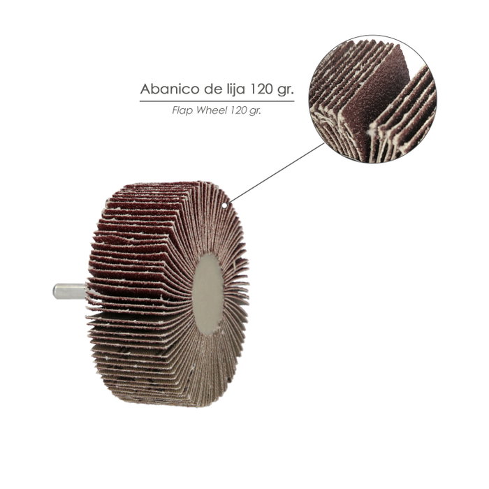 WOLFPACK LINEA PROFESIONAL Abanico de lija grain 120 60x30mm WOLFPACK LINEA PROFESIONAL Abanico de lija grain 120 60x30mm