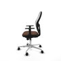 Piqueras y Crespo Chaise de Bureau 1D086N0 Blanc et Brun foncé