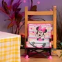 Disney Baby Rehausseur de Chaise Pliable Minnie Pop 'N Sit - Pour Voyage et Domicile, Léger avec Plateau et Sac de Transport Inclus