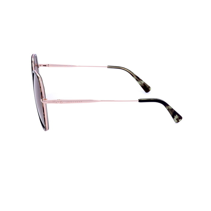 Longchamp LO163S 749 Lunettes de Soleil Femme Métal Rectangulaire 58 mm UV400