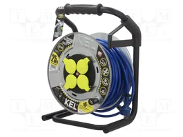 KEL Rallonge réseau H07BQ-F 3G2,5mm² 25m bleu