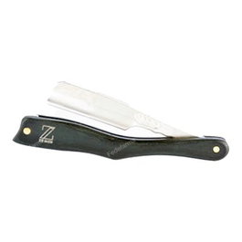 ZZMEN Navaja de coupe avec manche ergonomique en bois noir