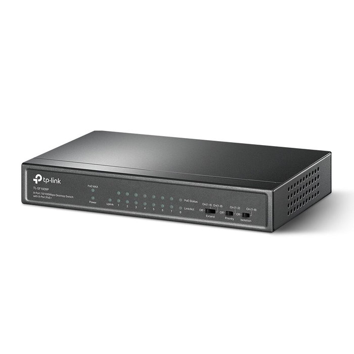 TP-Link TL-SF1009P Switch 9 ports 10/100 Mbps avec 8 ports PoE+