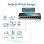 TP-Link TL-SF1009P Switch 9 ports 10/100 Mbps avec 8 ports PoE+
