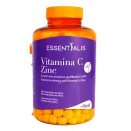 HEEL Essentialis Vitamine C Zinc 400 comprimés - Complément alimentaire immunité, sans gluten, végan
