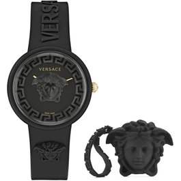 Montre Femme Versace MEDUSA POP 3H + VERSACE BLACK SILICON PURSE (Ø 39 mm)