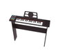 iDance Clavier Électronique 37 Touches avec Base en Bois, Couleur Noir - Produit en Langue Anglaise