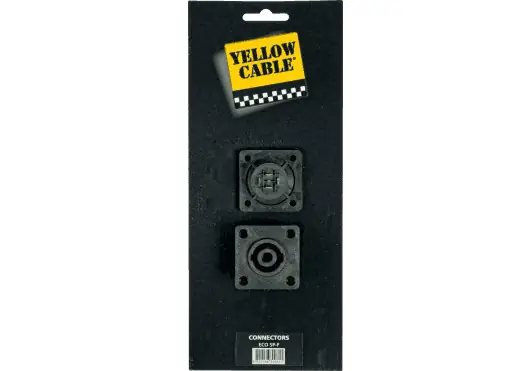 YELLOWCAB Pack de 2 connecteurs Speakon femelle avec 4 trous de vis YELLOWCAB Pack de 2 connecteurs Speakon femelle avec 4 trous de vis