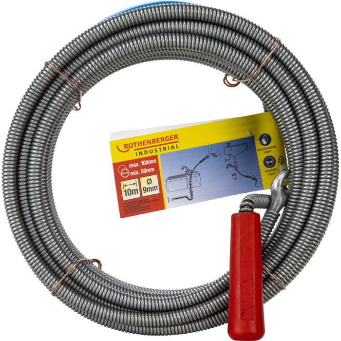 Rothenberger Furet de débouchage flexible avec tête crochet 10 m