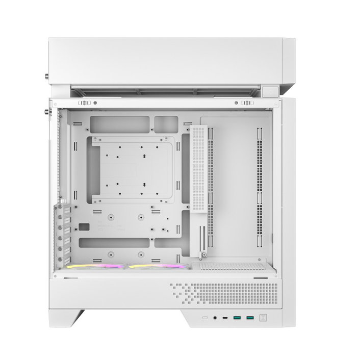 DeepCool CL660 WH Boîtier PC Gaming Mid-Tower Blanc et Bois