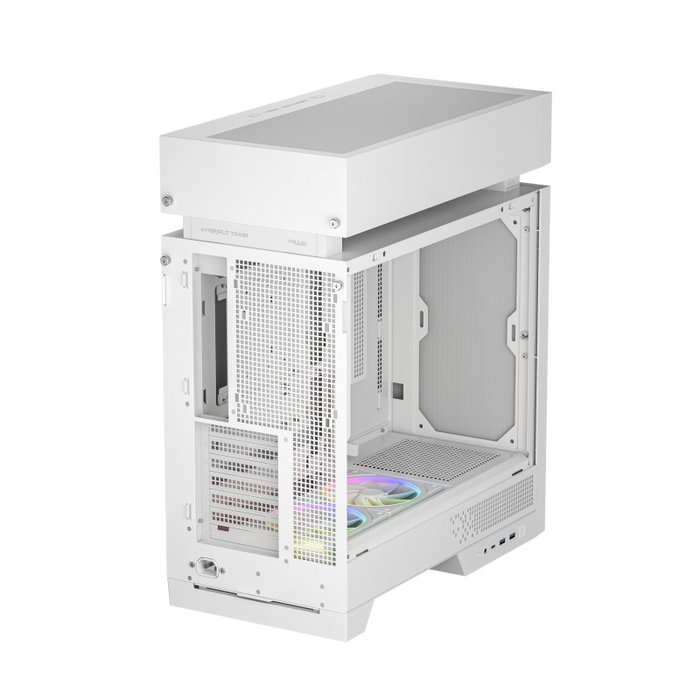 DeepCool CL660 WH Boîtier PC Gaming Mid-Tower Blanc et Bois