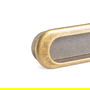 GIUSTI Tirador Embutir Zmk Casto Ovalado 90X30 Antica Firenze pour Position Horizontale/Verticale