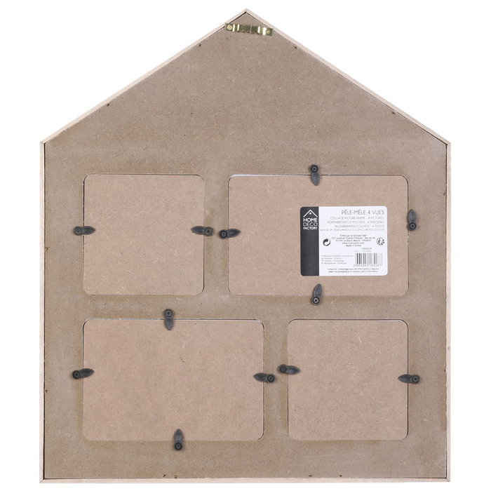 Home Deco Factory Cadre Photo en forme de Maison pour 4 Photos Home Deco Factory Cadre Photo en forme de Maison pour 4 Photos