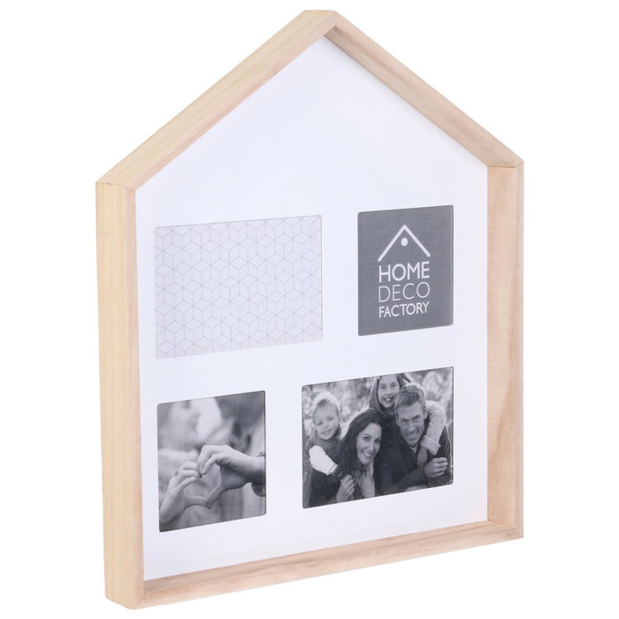 Home Deco Factory Cadre Photo en forme de Maison pour 4 Photos Home Deco Factory Cadre Photo en forme de Maison pour 4 Photos