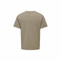 T-shirt à manches courtes homme Only & Sons Onslevi Life Reg Text Desert Marron Clair