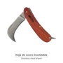 WOLFPACK LINEA PROFESIONAL Couteau de poche cueillette 10 cm fermé