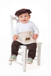 Creaciones Llopis Castañero Rayas Marrón 12Meses