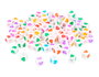 Innspiro Perles en plastique Cubes Coeurs Multicolor Opaco 7mm