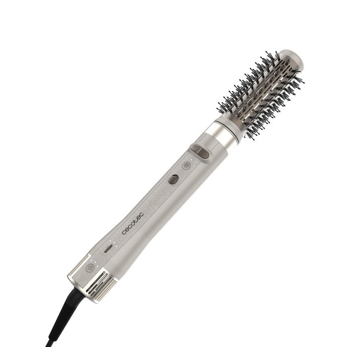 Cecotec Brosse Coiffante CeramicCare 8en1 AirGlam Gyro 1500W Céramique Ioniseur Champagne