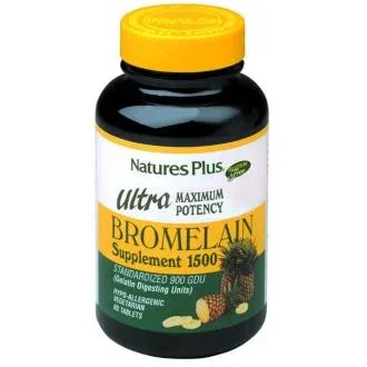 Natures Plus Ultra Bromelaïna 1500 mg 60 comprimés Complément alimentaire Digestif Anti-inflammatoire Natures Plus Ultra Bromelaïna 1500 mg 60 comprimés Complément alimentaire Digestif Anti-inflammatoire