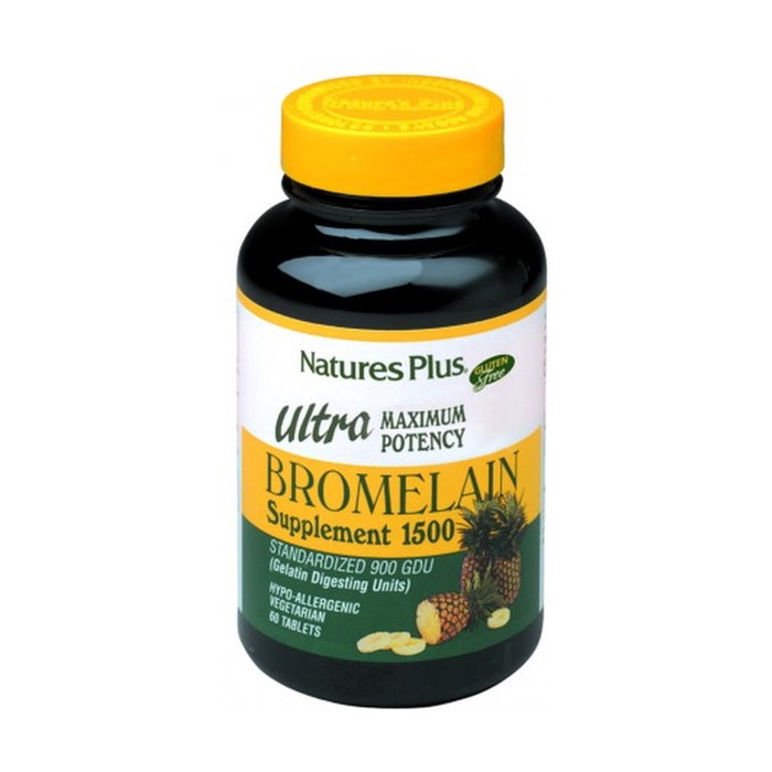 Natures Plus Ultra Bromelaína 1500mg 60 comprimés
