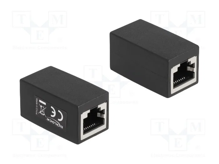 DELOCK Connecteur RJ45 Cat 6 Blindé Noir DELOCK Connecteur RJ45 Cat 6 Blindé Noir