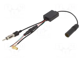 4CARMEDIA Antenne multiprise AM, DAB, FM 0,6m 20dB