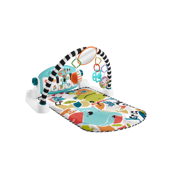 Fisher-Price Tapis de jeu Kick and Play avec piano, lumières et sons