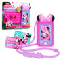 Just Play Téléphone Mobile Minnie Mouse Chat With Me 89876 - Jouet avec Sons et Lumières, Multilingue (Anglais, Français, Allemand, Italien, Portugais, Espagnol)