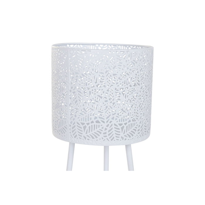 Home ESPRIT Set de pots de fleurs Blanc Fer 23 x 23 x 66 cm