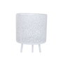 Home ESPRIT Set de pots de fleurs Blanc Fer 23 x 23 x 66 cm