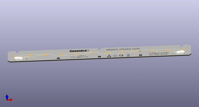 Module LED 279x23,6_12LED 4000K CRI80 L128-E5