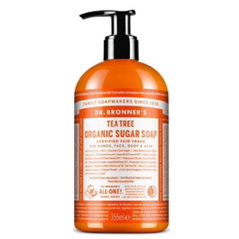 Dr Bronner's Savon de sucre à l'arbre à thé 355 ml