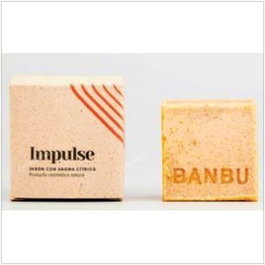 BANBU Impulse Savon Corporel Solide Citrique 100g Eco - Vegan, Hydratant, Exfoliant