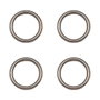 Edm Anneaux soudés modèle AP14 en acier zincé, ø33,50 x 4 mm, 4 pièces