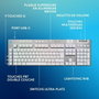 Logitech G G915 X Clavier Gamer Sans Fil Tactile AZERTY Blanc
