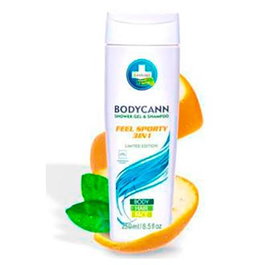 ANNABIS Bodycann Feel Sporty 3 en 1 Gel Shampooing et Douche au Chanvre 250 ml Vegan