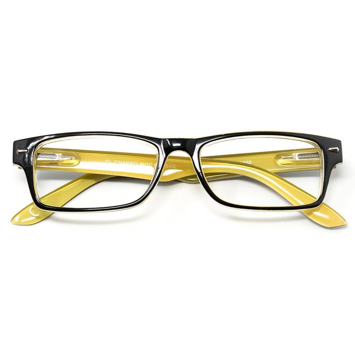 EL CHARRO Lunettes de lecture Kansas Noir / Jaune +2,0