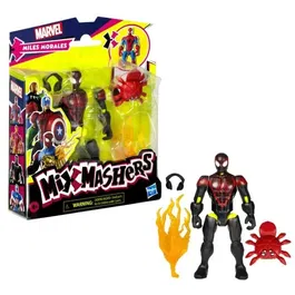 Hasbro Marvel MixMashers Miles Morales, Figurine Personnalisable à Mélanger et Combiner avec Accessoires, Dès 4 Ans