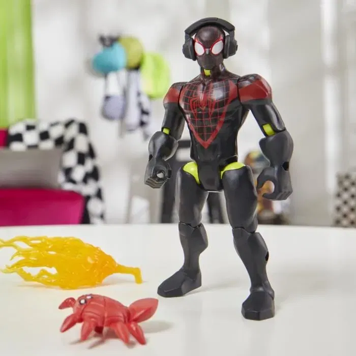 Hasbro Marvel MixMashers Miles Morales, Figurine Personnalisable à Mélanger et Combiner avec Accessoires, Dès 4 Ans