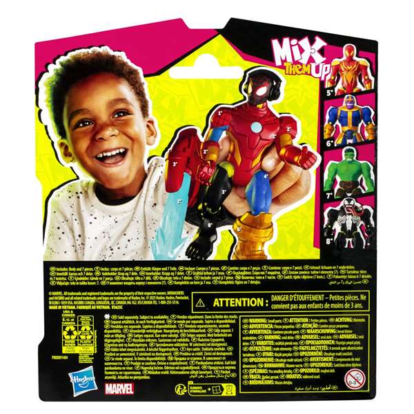 Hasbro MixMashers Miles Morales, Figurine de 12 cm personnalisable