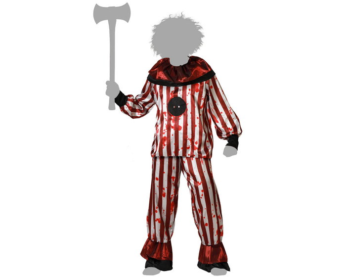 Déguisement Clown Rouge avec Chemise et Pantalon pour Homme Adulte Taille XL - Halloween Déguisement Clown Rouge avec Chemise et Pantalon pour Homme Adulte Taille XL - Halloween