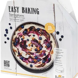 Birkmann Moule à Fond Amovible Easy Baking - Antiadhésif - Acier Carbone - 24 x 24 x 9 cm