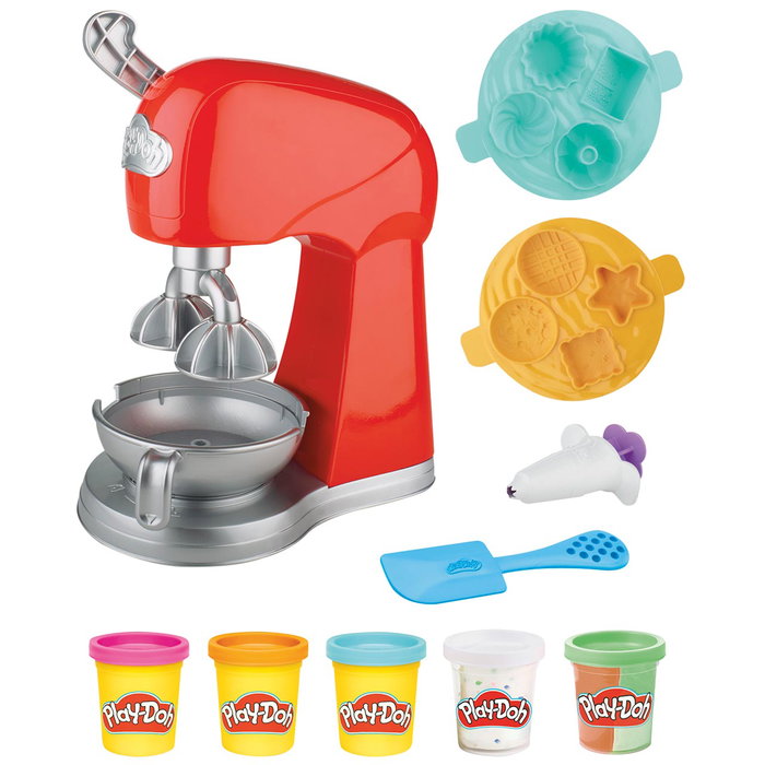 PLAY-DOH Batidora Mágica F4718 Hasbro - Crée des Gâteaux Jouets, Plastiline avec Moules, Multilingue, +3 Ans PLAY-DOH Batidora Mágica F4718 Hasbro - Crée des Gâteaux Jouets, Plastiline avec Moules, Multilingue, +3 Ans