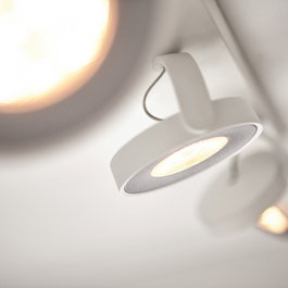 Philips Applique Murale LED ClockWork Blanc 4x4.5W Dimmable 2000Lm